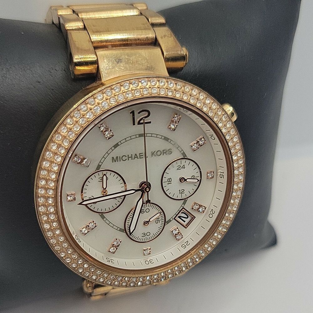 Michael Kors MK5491 Women's Stainless Steel Analog White Dial Quartz Watch BC646 - Picture 3 of 10